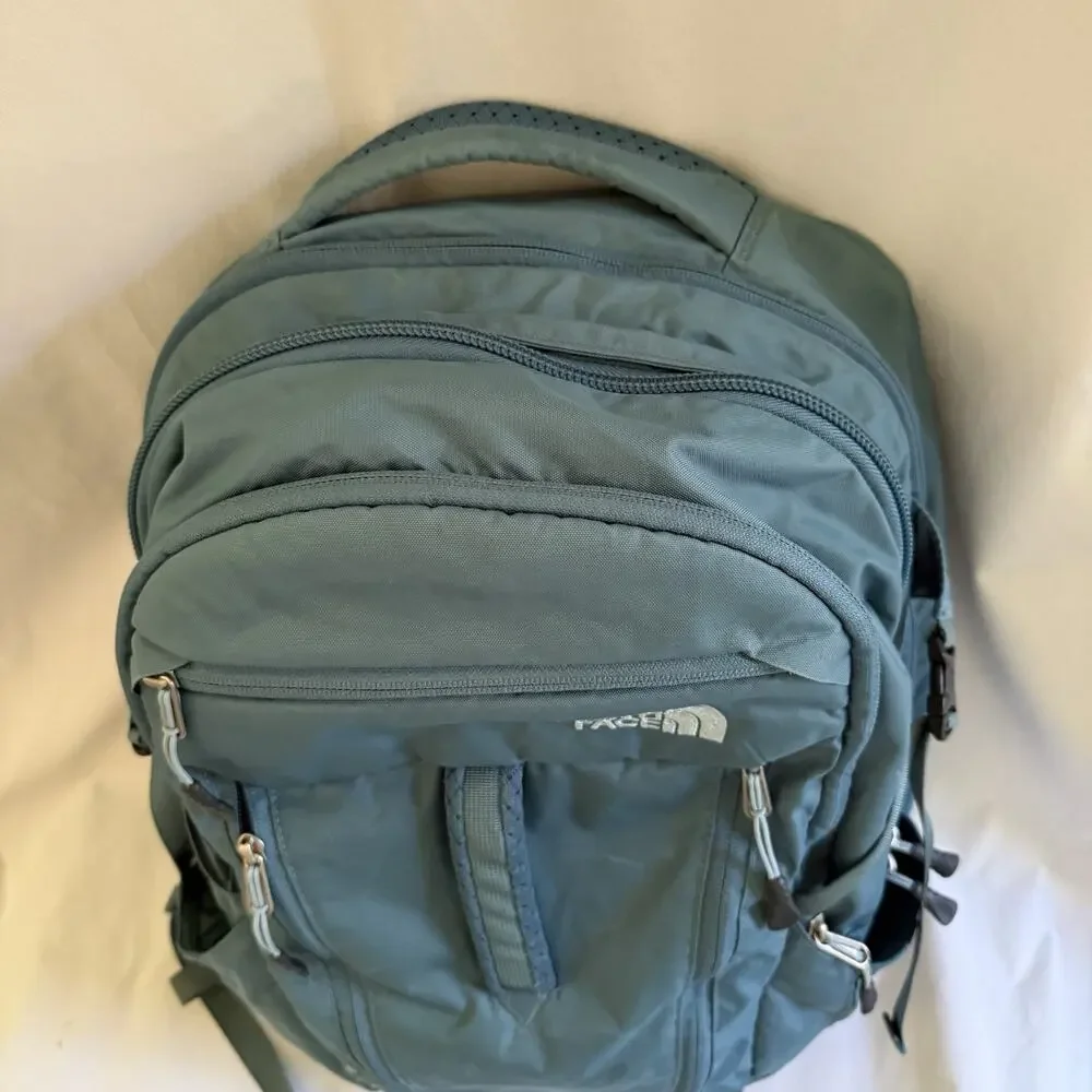 The North Face Surge Flex Vent Blue Backpack Hiking School Commute Travel Bag